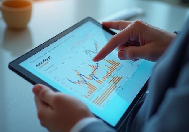 Financial data graphs showing the cascading costs of a data breach